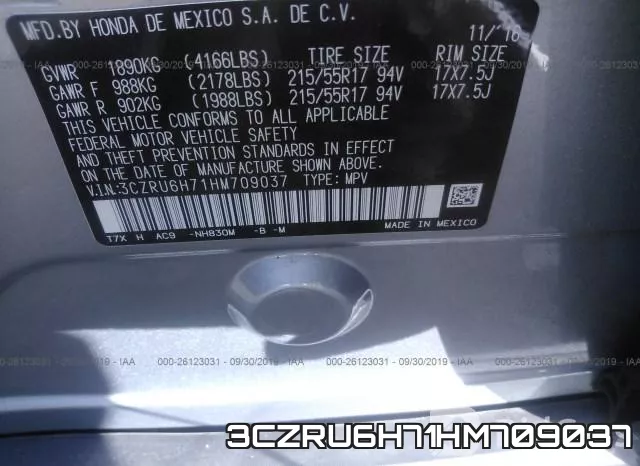 3CZRU6H71HM709037 фото 10