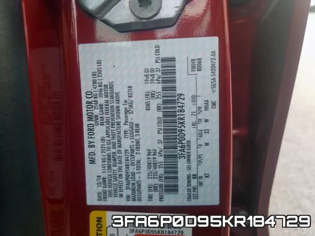 3FA6P0D95KR184729 фото 2