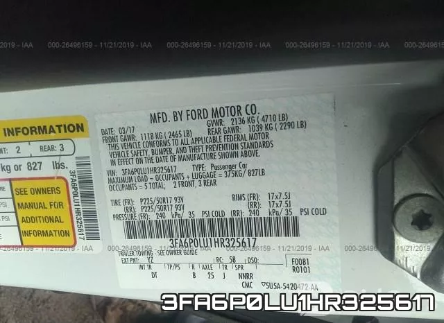 3FA6P0LU1HR325617 фото 10