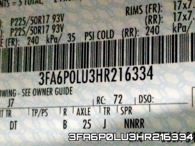 3FA6P0LU3HR216334 фото 2
