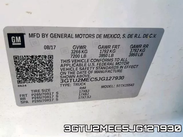 3GTU2MEC5JG127930 фото 2