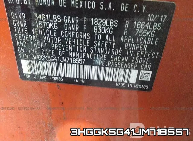 3HGGK5G41JM718557 фото 10