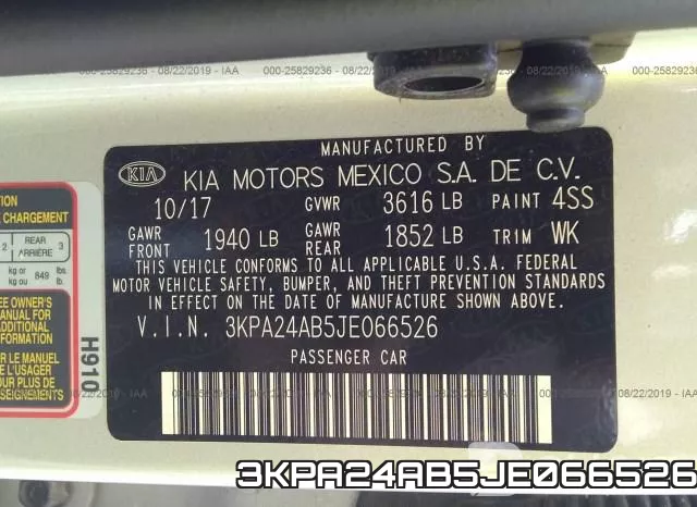 3KPA24AB5JE066526 фото 10
