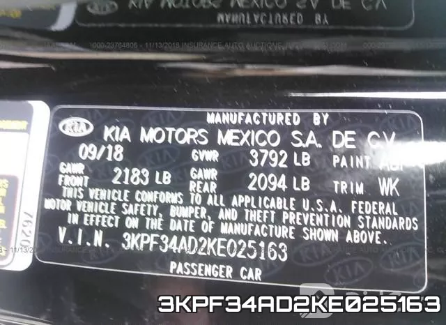 3KPF34AD2KE025163 фото 9