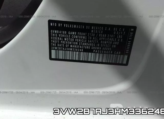 3VW2B7AJ3HM336248 фото 10