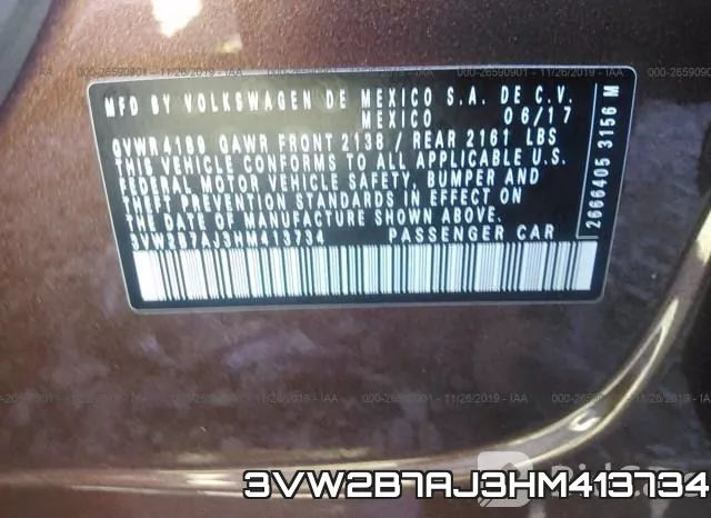 3VW2B7AJ3HM413734 фото 10