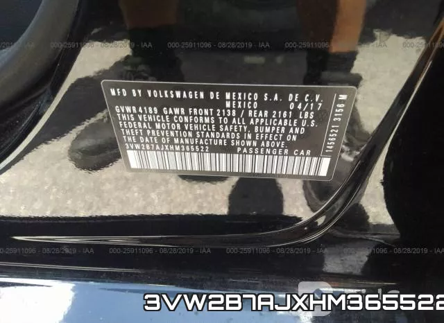 3VW2B7AJXHM365522 фото 10