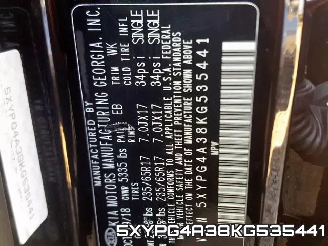 5XYPG4A38KG535441 фото 2