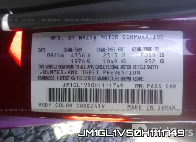 JM1GL1V50H1111749 фото 10