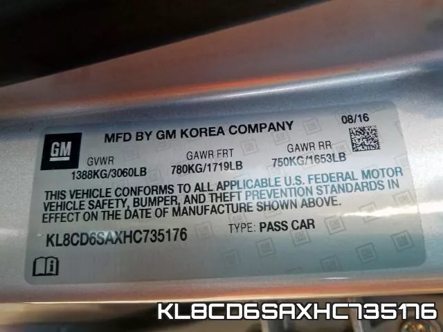 KL8CD6SAXHC735176 фото 2