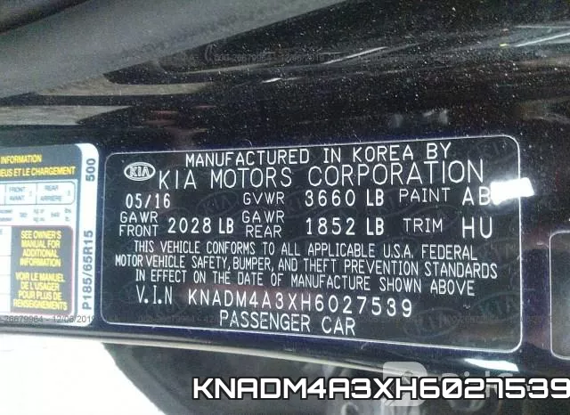 KNADM4A3XH6027539 фото 9