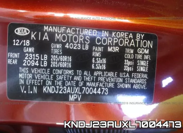 KNDJ23AUXL7004473 фото 10