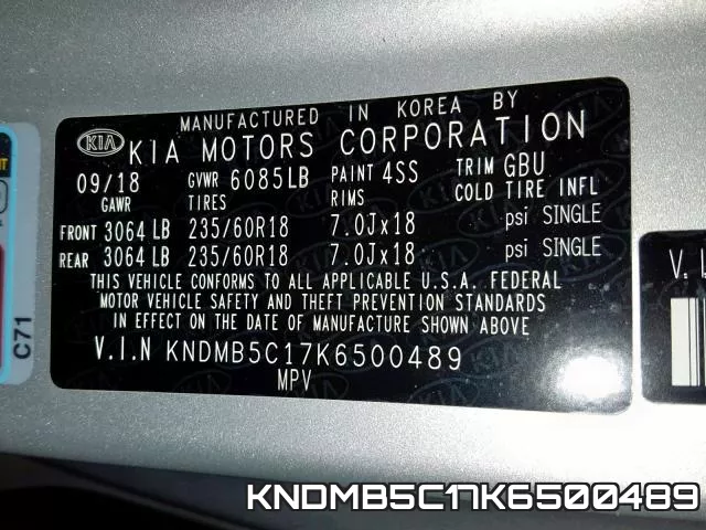 KNDMB5C17K6500489 фото 2