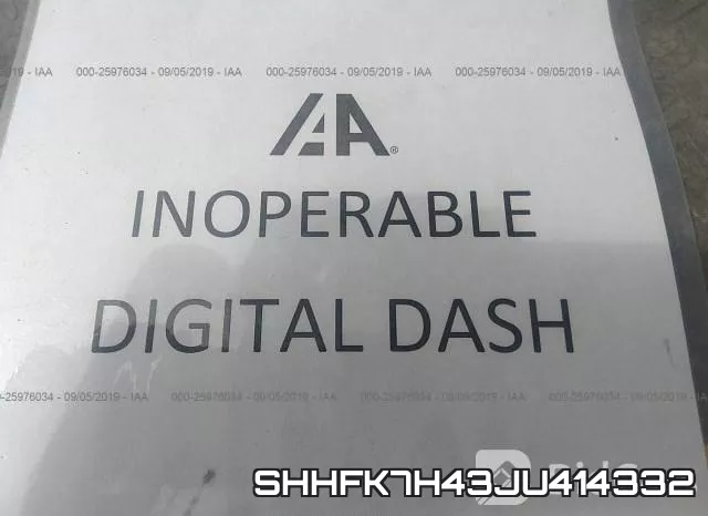 SHHFK7H43JU414332 фото 8