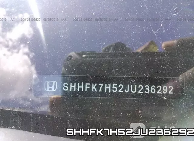 SHHFK7H52JU236292 фото 10