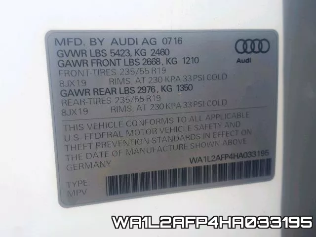 WA1L2AFP4HA033195 фото 2