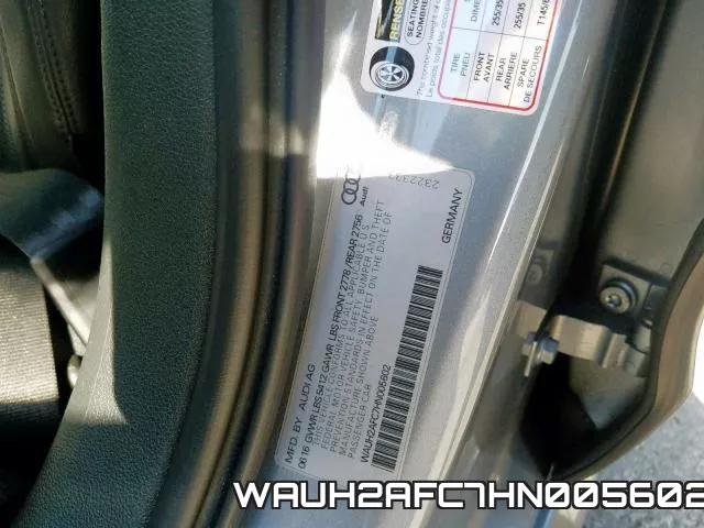 WAUH2AFC7HN005602 фото 2