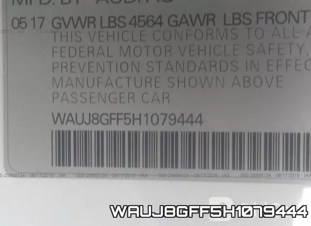 WAUJ8GFF5H1079444 фото 10