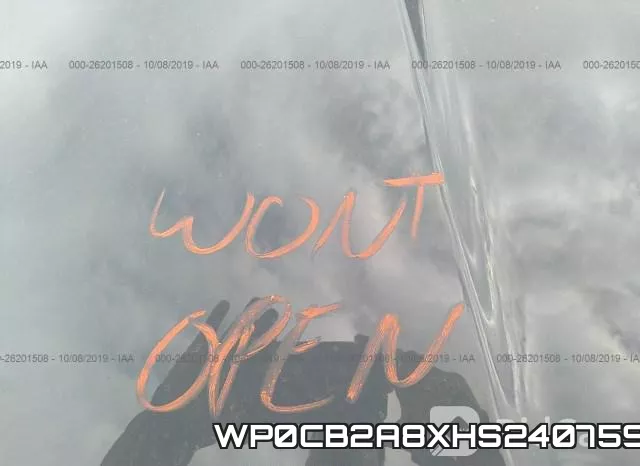 WP0CB2A8XHS240759 фото 2