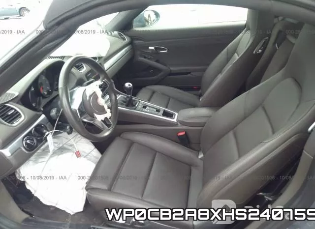 WP0CB2A8XHS240759 фото 6