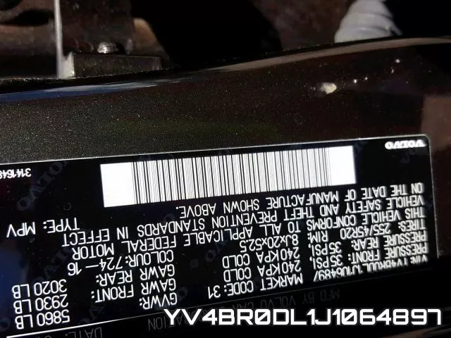 YV4BR0DL1J1064897 фото 2