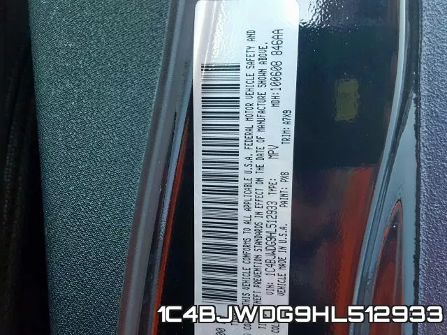 1C4BJWDG9HL512933 фото 2