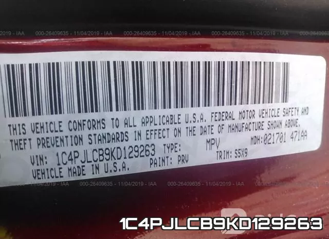 1C4PJLCB9KD129263 фото 10