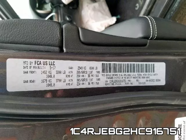 1C4RJEBG2HC916751 фото 2