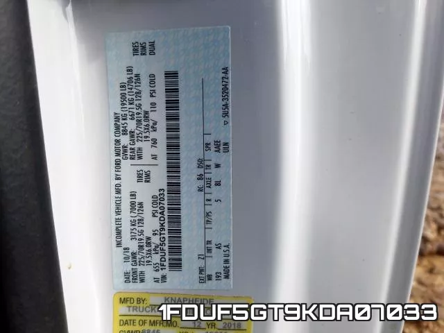 1FDUF5GT9KDA07033 фото 2