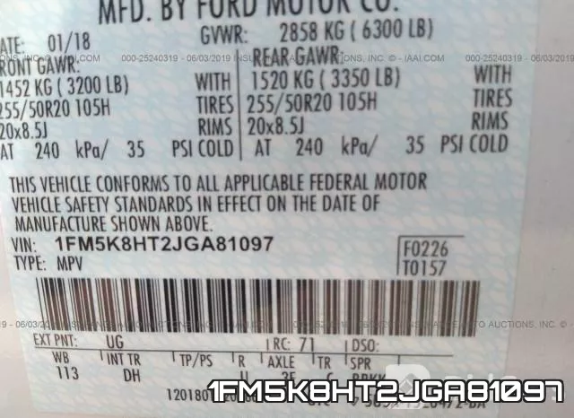 1FM5K8HT2JGA81097 фото 10