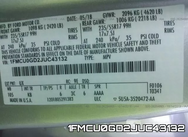 1FMCU0GD2JUC43132 фото 7