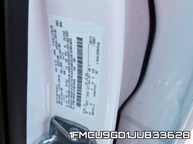 1FMCU9GD1JUB33628 фото 2
