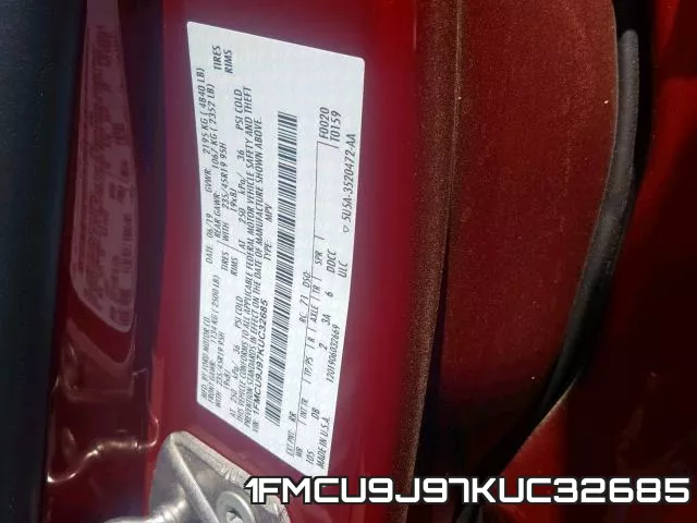 1FMCU9J97KUC32685 фото 2