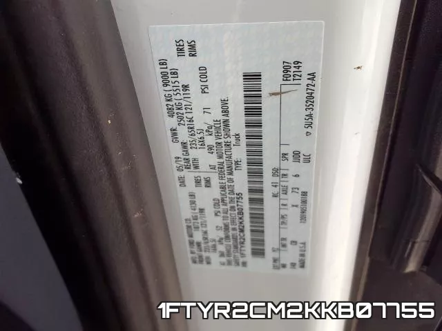 1FTYR2CM2KKB07755 фото 2
