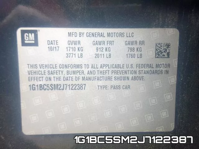 1G1BC5SM2J7122387 фото 2