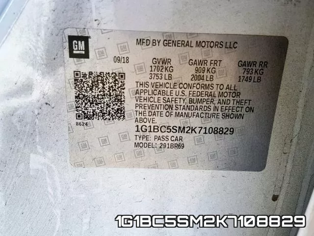 1G1BC5SM2K7108829 фото 2