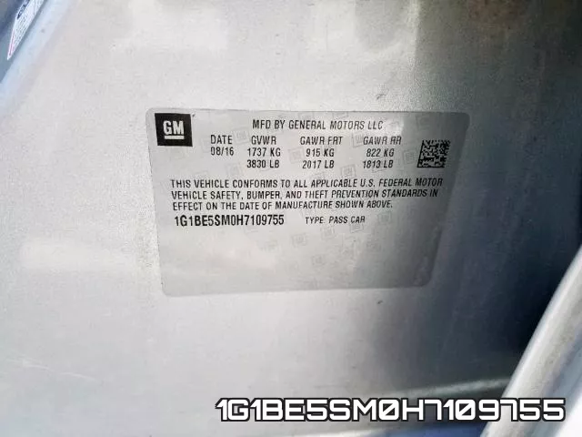 1G1BE5SM0H7109755 фото 2