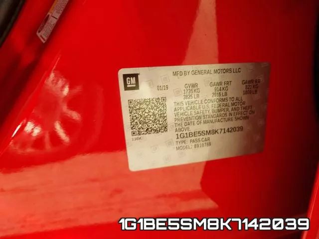 1G1BE5SM8K7142039 фото 2