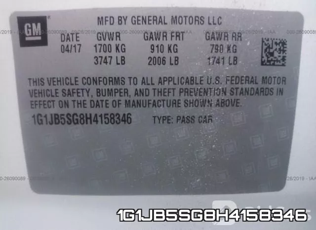 1G1JB5SG8H4158346 фото 10