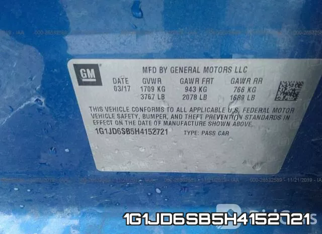 1G1JD6SB5H4152721 фото 10