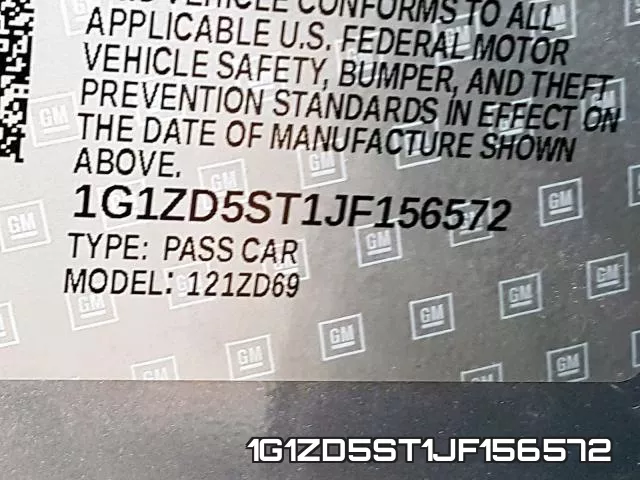 1G1ZD5ST1JF156572 фото 2