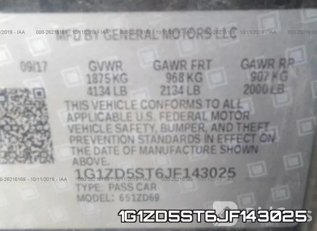 1G1ZD5ST6JF143025 фото 10