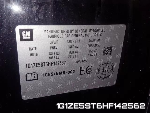 1G1ZE5ST6HF142562 фото 2