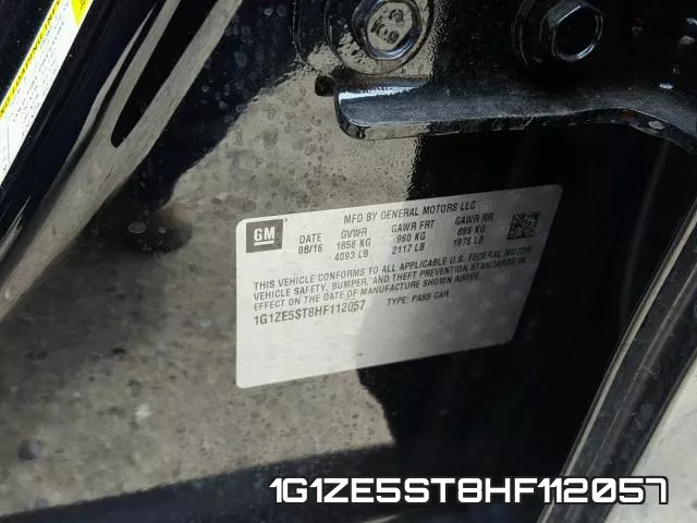 1G1ZE5ST8HF112057 фото 2