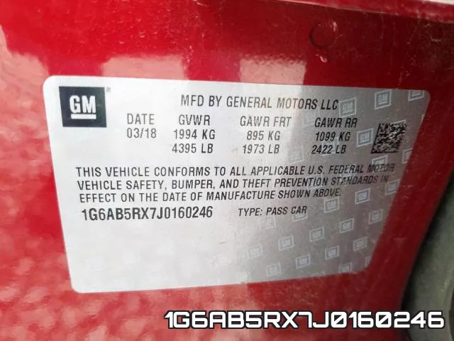 1G6AB5RX7J0160246 фото 2