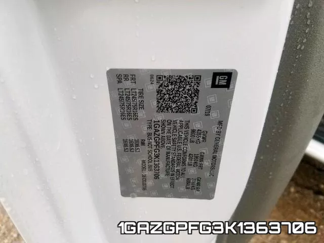 1GAZGPFG3K1363706 фото 2