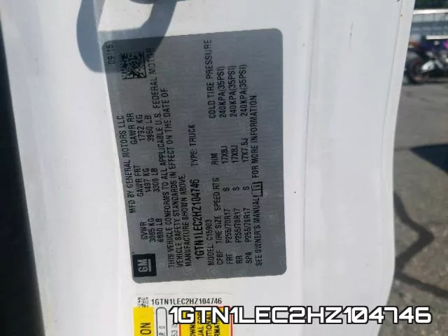1GTN1LEC2HZ104746 фото 2