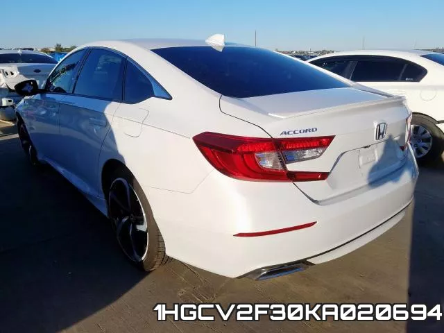1HGCV2F30KA020694 фото 4