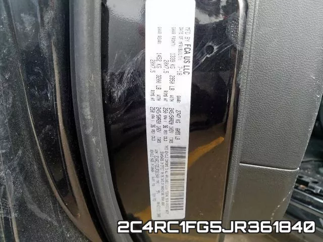 2C4RC1FG5JR361840 фото 2