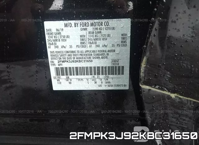 2FMPK3J92KBC31650 фото 10